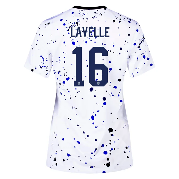 Nike Womens United States Rose Lavelle 4 Star Home Jersey 23/24 w/ 2019 World Cup Champion Patch (White/Loyal Blue) Practical Men's Quick Nike Womens United States Rose Lavelle 4 Star Home Jersey 23/24 w/ 2019 World Cup Champion Patch (White/Loyal Blue) Practical Men's Quick