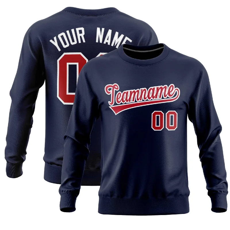 Custom Navy Classic Style Personalized Uniform Pullover Hoodie Masculine Men's 
