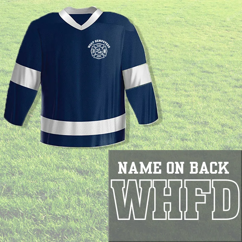 Custom Firefighter Polymesh Two Color Hockey Jersey - PM2C - CAD Polished Men's Silk Custom Firefighter Polymesh Two Color Hockey Jersey - PM2C - CAD Polished Men's Silk