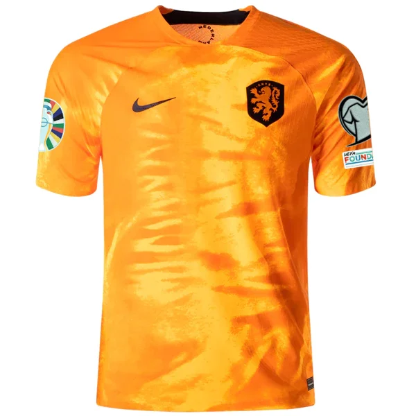 Nike Netherlands Home Match Authentic Jersey w/ Euro Qualifying Patches 22/23 (Laser Orange/Black) Gym Nike Netherlands Home Match Authentic Jersey w/ Euro Qualifying Patches 22/23 (Laser Orange/Black) Gym
