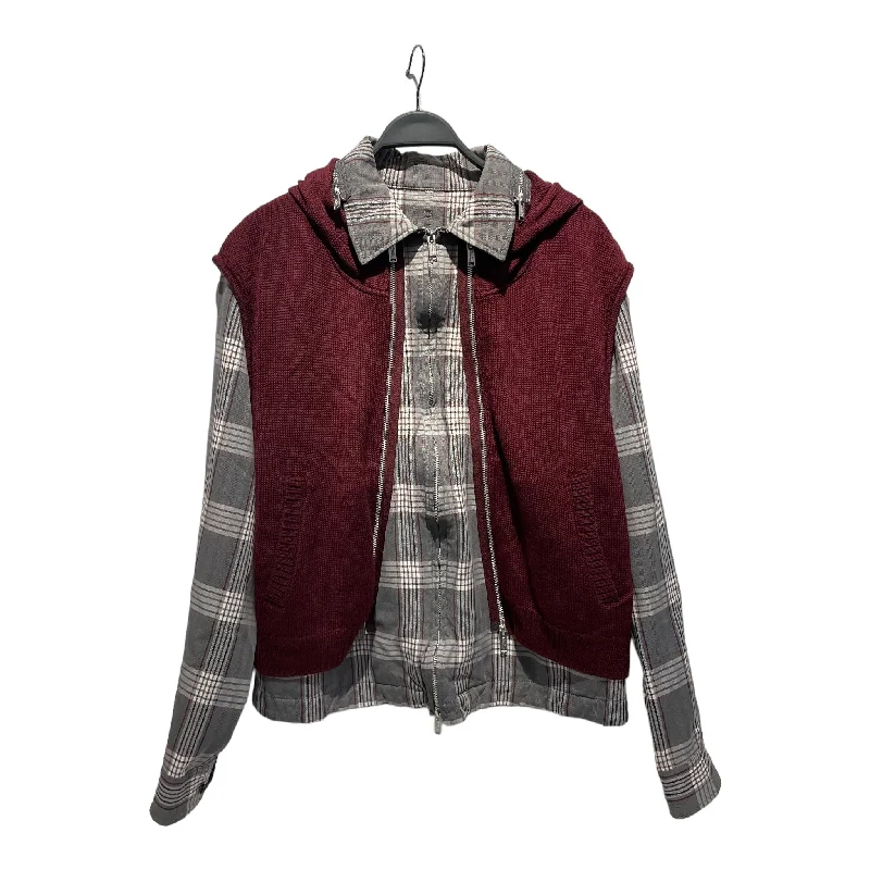 UNDERCOVER/Jacket/3/Gray/Polyester/Plaid/UC1B4204/UC1B4204 Lumberjack