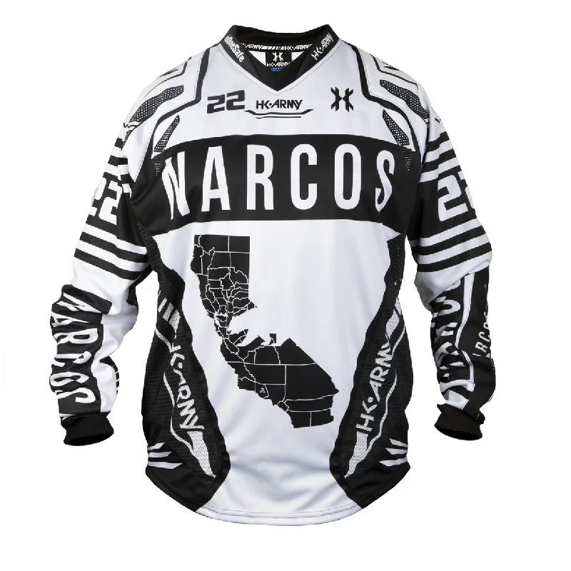 Narcos White Freeline Jersey Stylish Men's Neon