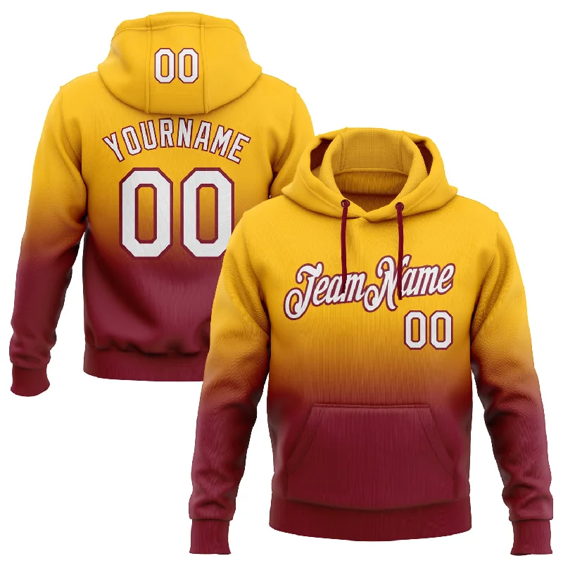 Custom Stitched Gold White-Crimson Fade Fashion Sports Pullover Sweatshirt Hoodie Trendy Men's Oversized Custom Stitched Gold White-Crimson Fade Fashion Sports Pullover Sweatshirt Hoodie Trendy Men's Oversized