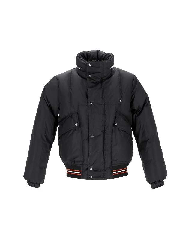 Dior Puffer Jacket in Black Polyamide Unique Men's Upcycled