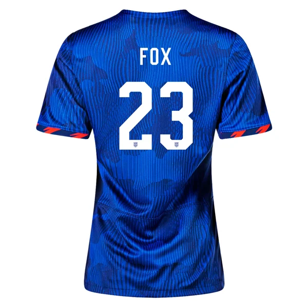 Nike Womens United States Emily Fox 4 Star Away Jersey 23/24 w/ 2019 World Cup Champion Patch (Hyper Royal/Loyal Blue) Confident Men's Power Nike Womens United States Emily Fox 4 Star Away Jersey 23/24 w/ 2019 World Cup Champion Patch (Hyper Royal/Loyal Blue) Confident Men's Power