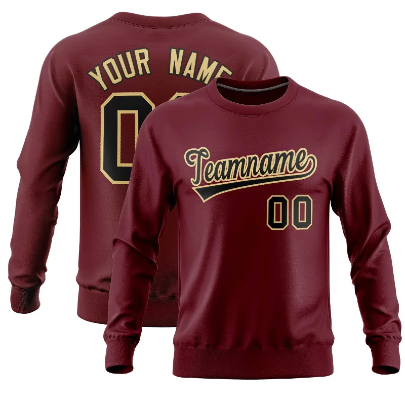 Custom Crimson Classic Style Personalized Uniform Pullover Hoodie Casual Men's Loose Custom Crimson Classic Style Personalized Uniform Pullover Hoodie Casual Men's Loose