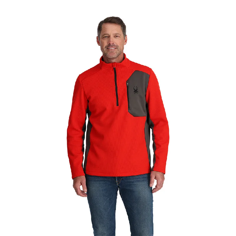 Mens Bandit Half Zip - Volcano Laid