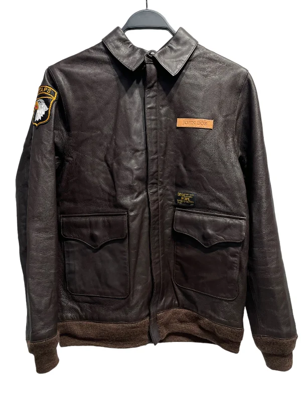 w)taps/Flight Jkt/2/BRW/Sheepskin/112SPDT-JKM02/112SPDT-JKM02 Bold Men's Statement w)taps/Flight Jkt/2/BRW/Sheepskin/112SPDT-JKM02/112SPDT-JKM02 Bold Men's Statement