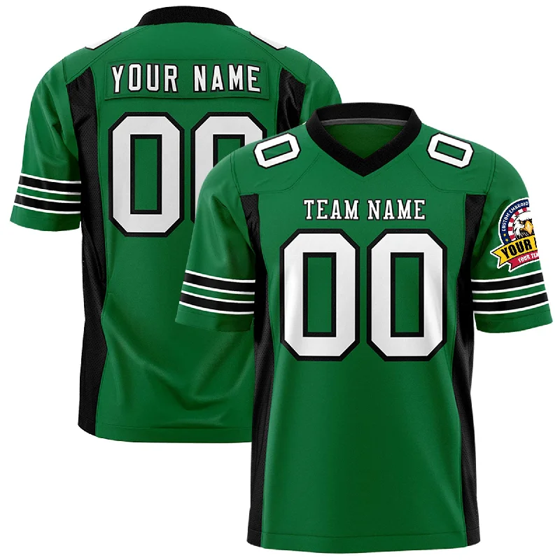 Custom Kelly Green Black Personalized Insert Color Design Authentic Football Jersey Modern Men's Custom Kelly Green Black Personalized Insert Color Design Authentic Football Jersey Modern Men's