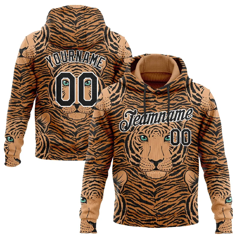 Custom Stitched Vegas Gold Black-White 3D Pattern Design Tiger Sports Pullover Sweatshirt Hoodie Organic Custom Stitched Vegas Gold Black-White 3D Pattern Design Tiger Sports Pullover Sweatshirt Hoodie Organic