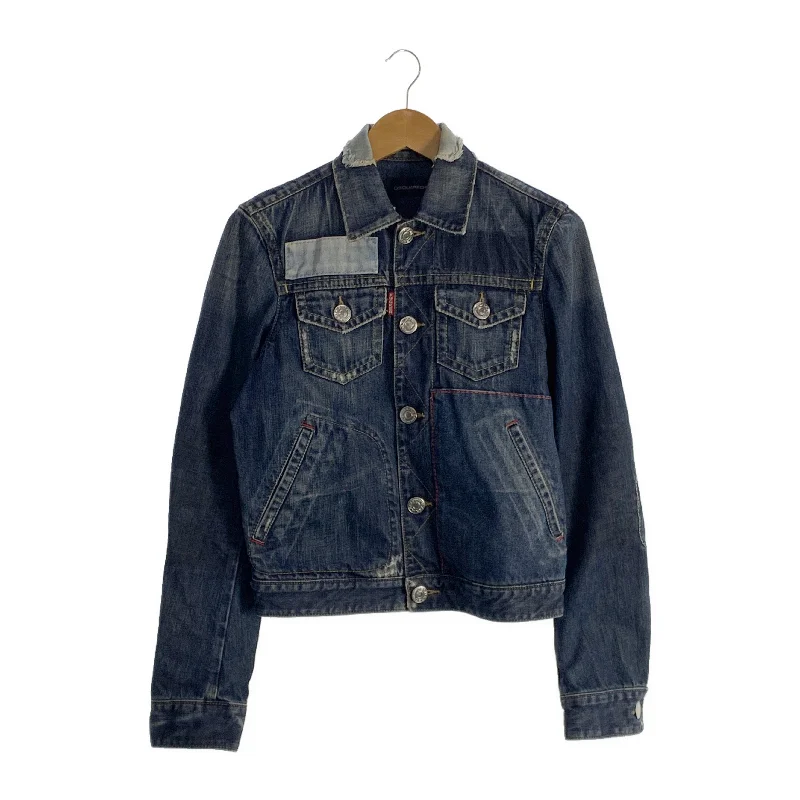 DSQUARED2/Denim Jkt/46/Indigo/Cotton/ Casual Men's Loose