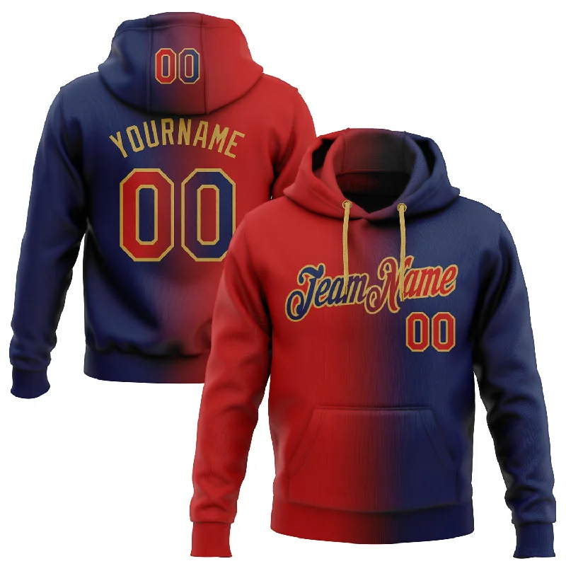Custom Stitched Navy Red-Old Gold Gradient Fashion Sports Pullover Sweatshirt Hoodie Trendy Men's Bucket Custom Stitched Navy Red-Old Gold Gradient Fashion Sports Pullover Sweatshirt Hoodie Trendy Men's Bucket