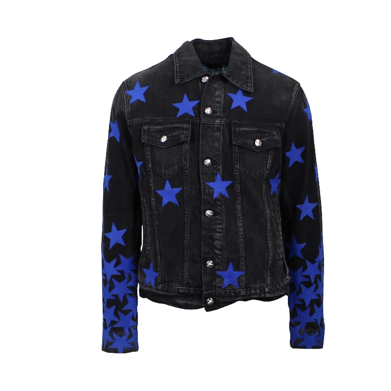 Amiri Chemist Star Trucker - Black Polished Men's Silk