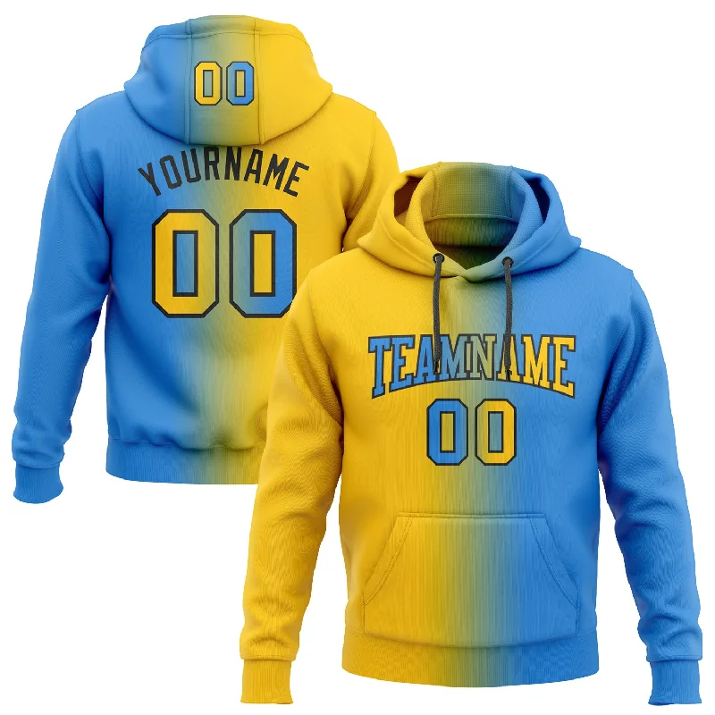 Custom Stitched Powder Blue Yellow-Black Gradient Fashion Sports Pullover Sweatshirt Hoodie Polished Men's Satin Custom Stitched Powder Blue Yellow-Black Gradient Fashion Sports Pullover Sweatshirt Hoodie Polished Men's Satin