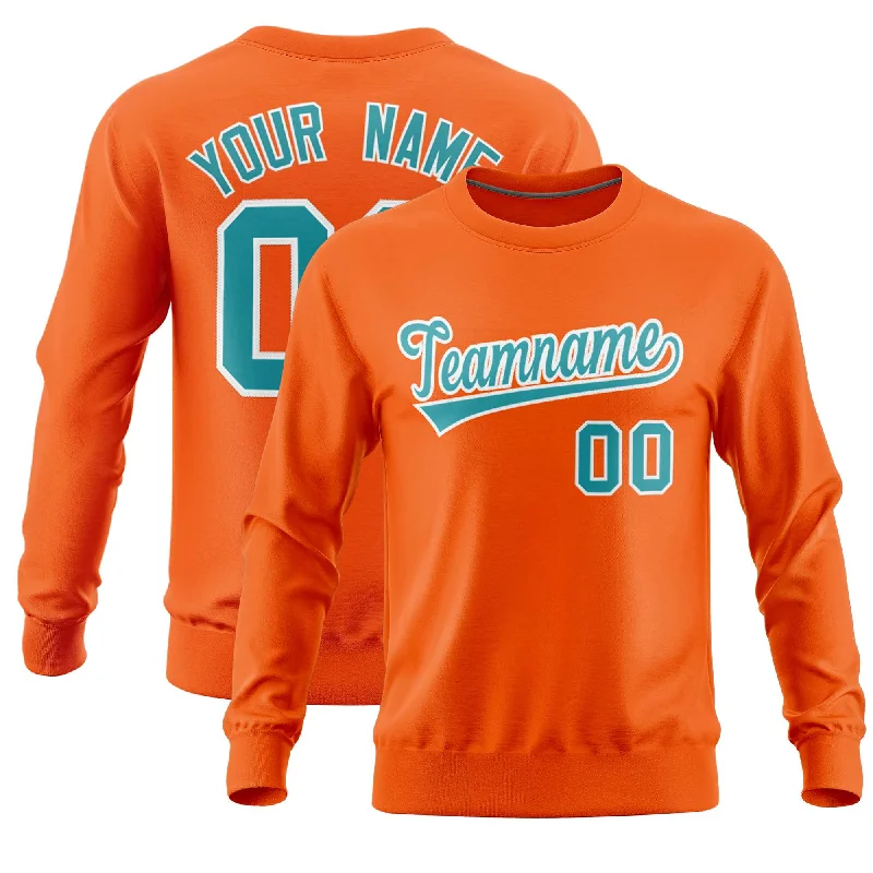 Custom Orange Classic Style Personalized Uniform Pullover Hoodie Confident Men's High Custom Orange Classic Style Personalized Uniform Pullover Hoodie Confident Men's High
