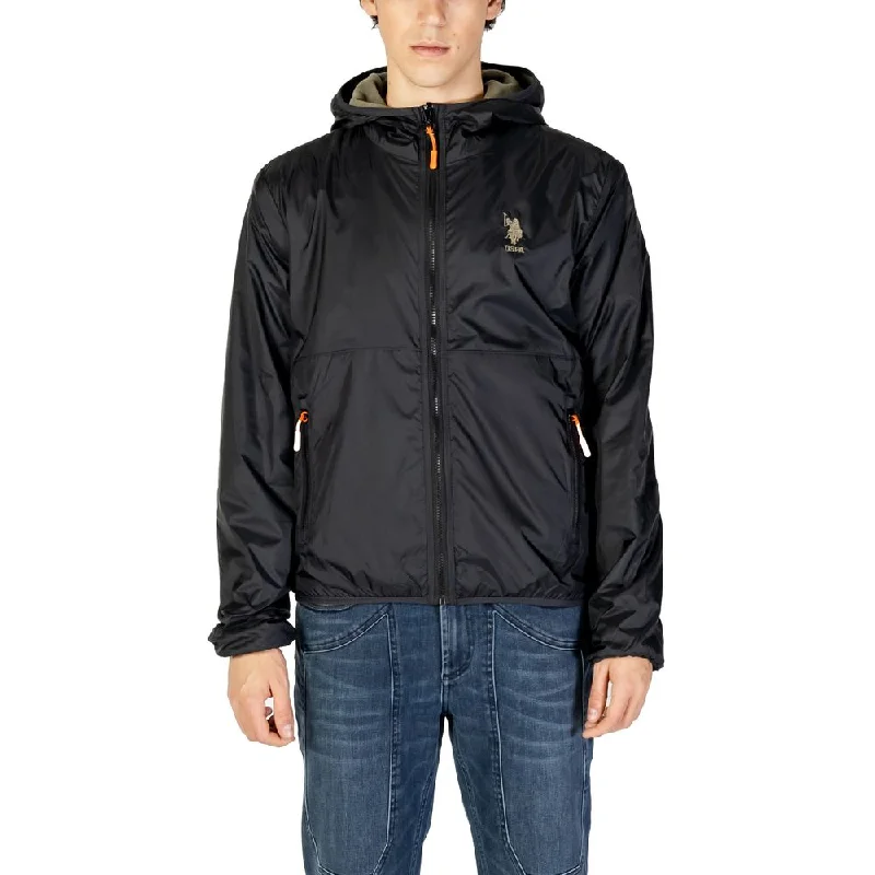 U.S. POLO ASSN.  Polyamide Men's Jacket Monochromatic Office Style