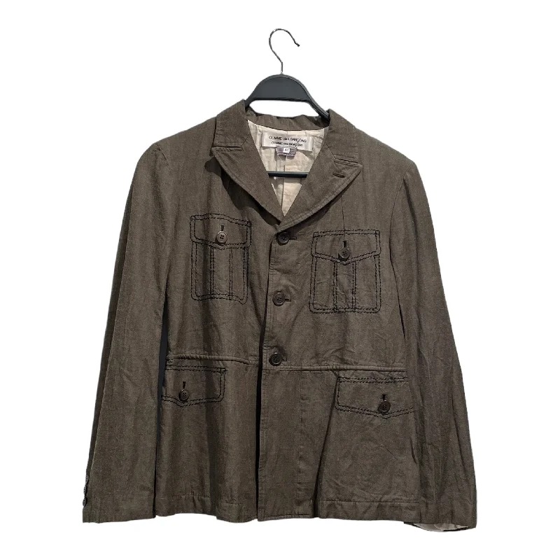 COMME des GARCONS SHIRT/Tailored Jkt/L/Cotton/GRY/ Gym