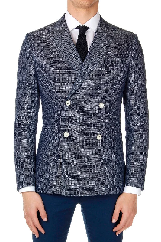 Corneliani Double Breasted Reward Blazer Edgy Men's Punk