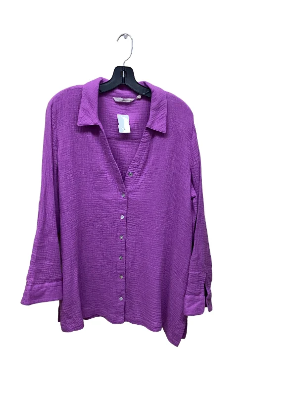 Top Long Sleeve By Soft Surroundings  Size: Xl Polished Men's Silk