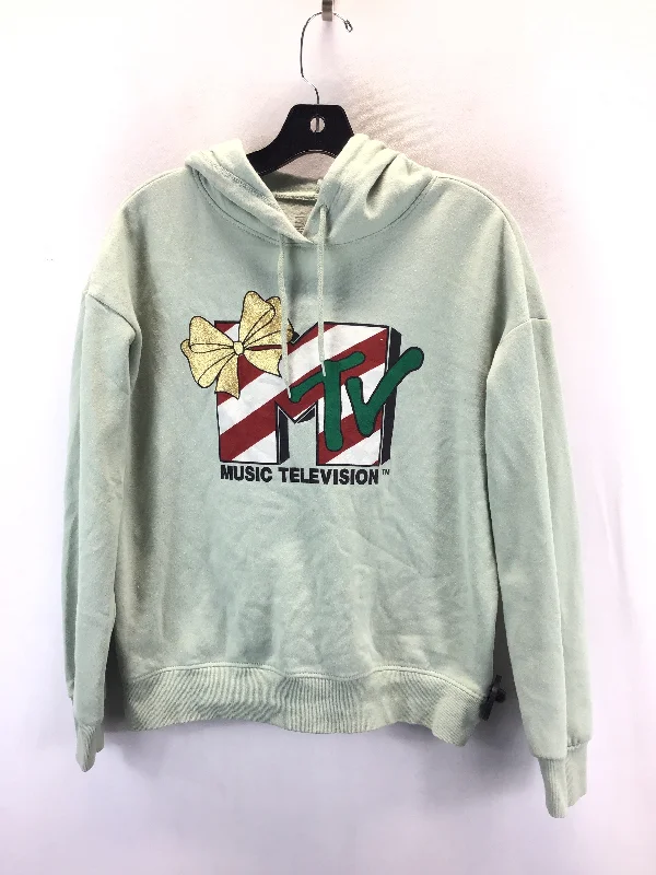 Sweatshirt Hoodie By Clothes Mentor In Green, Size: S Youthful Men's Pop