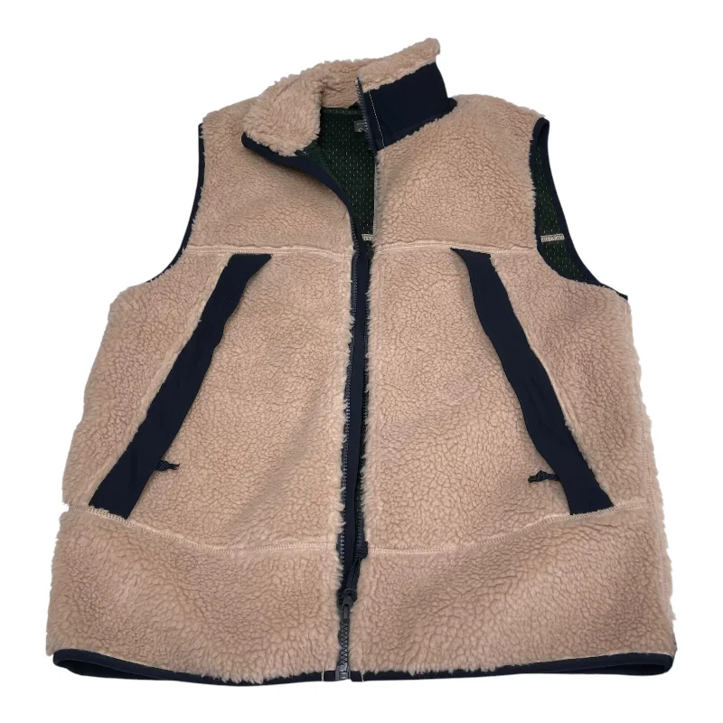 Vest Faux Fur & Sherpa By J. Crew In Brown, Size: M Artistic Men's Hand
