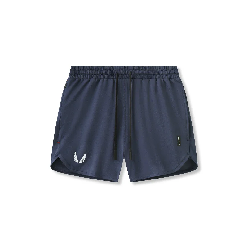 0993. AeroSilver® 5" Linerless Short - Navy Elegant Men's Cashmere