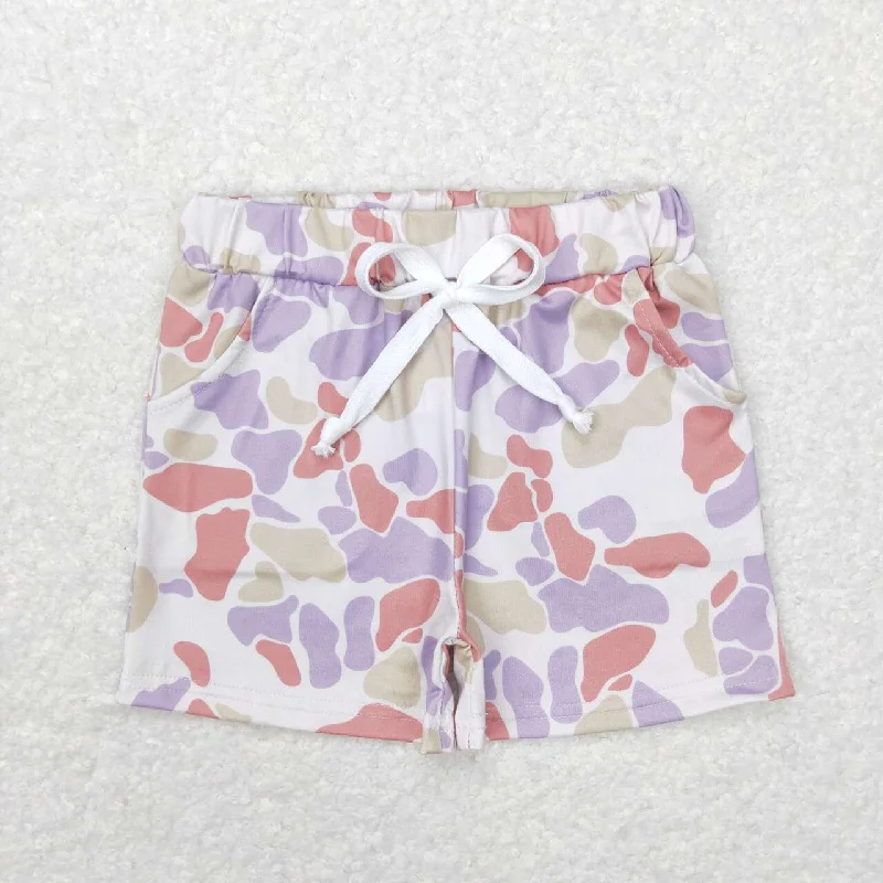 SS0142 camo Leopard Boys Shorts Pants Earthy Men's Sustainable 