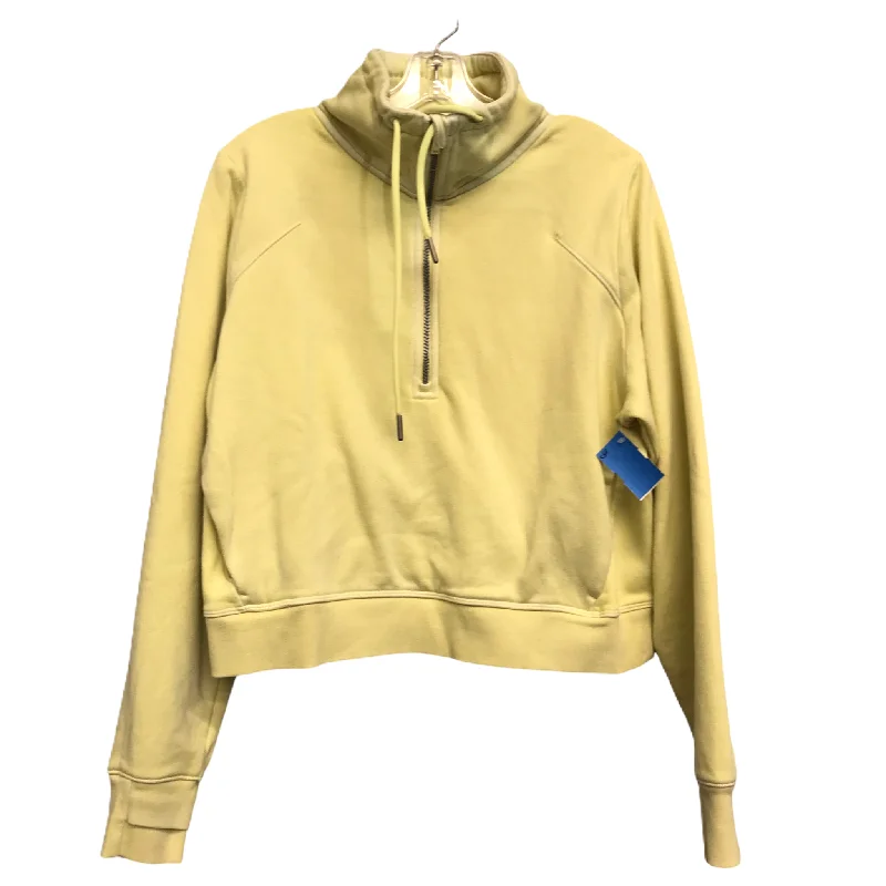 Athletic Sweatshirt Collar By All In Motion In Yellow, Size: M Streetwear Style