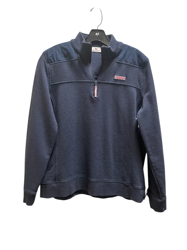 Sweatshirt Collar By Vineyard Vines In Blue, Size: S Trendy Men's Scandinavian