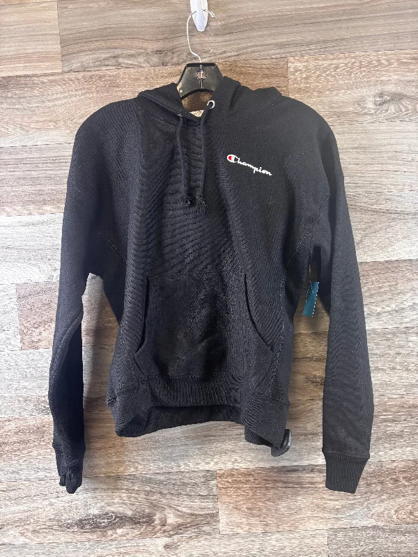 Athletic Sweatshirt Hoodie By Champion In Black, Size: S Trendy Men's Bucket