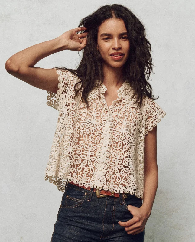 The Lattice Top. -- Cream Cozy Men's Winter