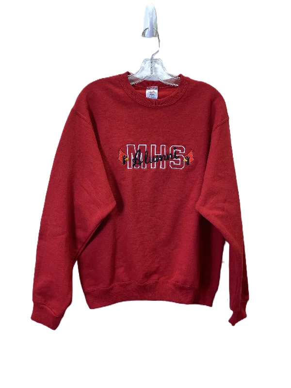 Sweatshirt Crewneck By Jerzees In Red, Size: M Dynamic Men's Glow