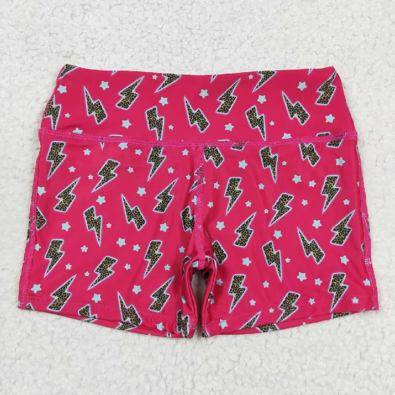 SS0216 Star Lightning rose red shorts high quality wholesale kids boutique clothing Trendy Men's Bucket SS0216 Star Lightning rose red shorts high quality wholesale kids boutique clothing Trendy Men's Bucket
