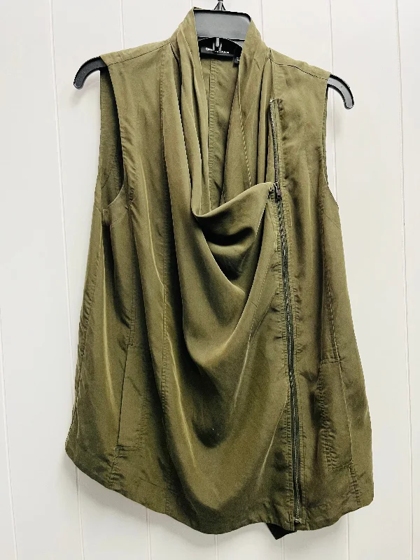 Vest Other By Dkny In Green, Size: S Polished Men's Silk