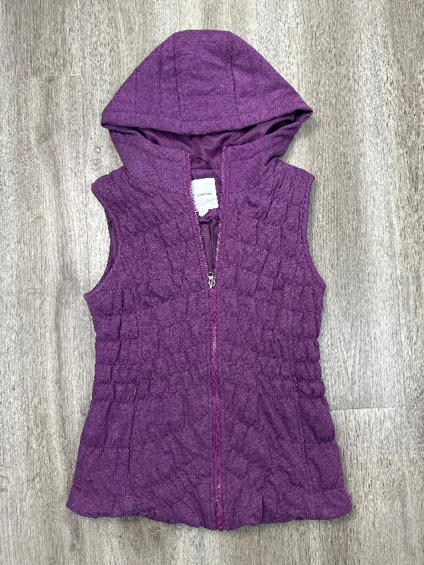 Vest Puffer & Quilted By Avec Les Filles In Purple, Size: Xs Traditional Men's Wool