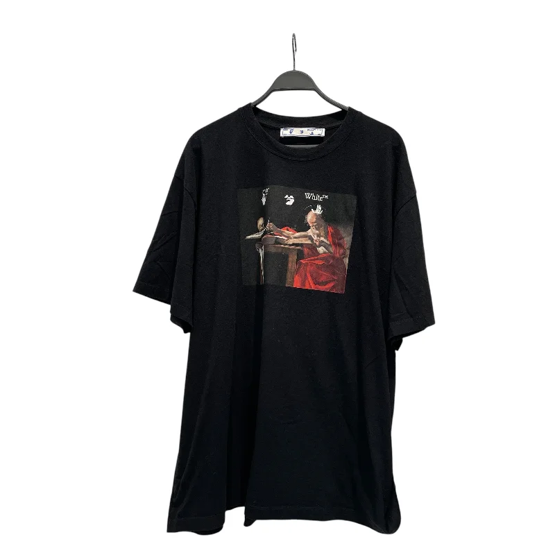 OFF-WHITE/T-Shirt/XL/Cotton/BLK/Graphic/ Tailored