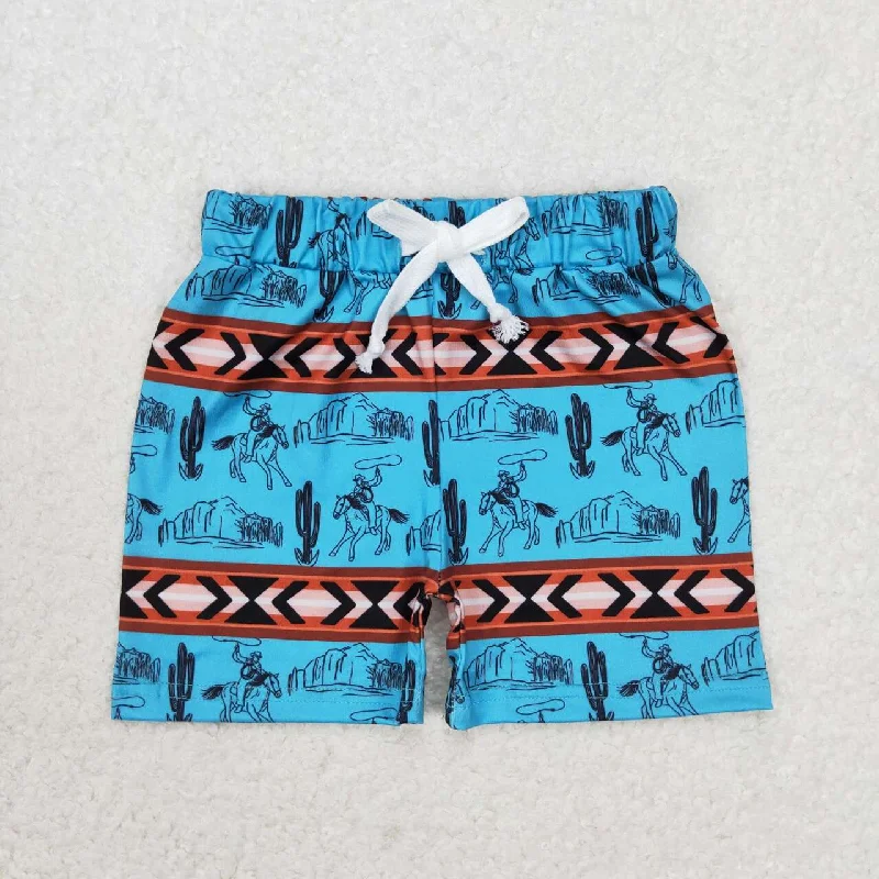 SS0207 Geometry riding cactus blue brown shorts no moq casual kids shorts Athletic Men's High SS0207 Geometry riding cactus blue brown shorts no moq casual kids shorts Athletic Men's High