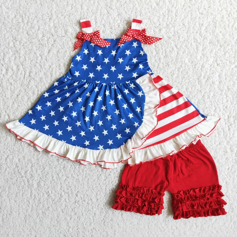 Clearance D7-1 National Day dress and shorts with straps and stars Refined Men's Hand Clearance D7-1 National Day dress and shorts with straps and stars Refined Men's Hand
