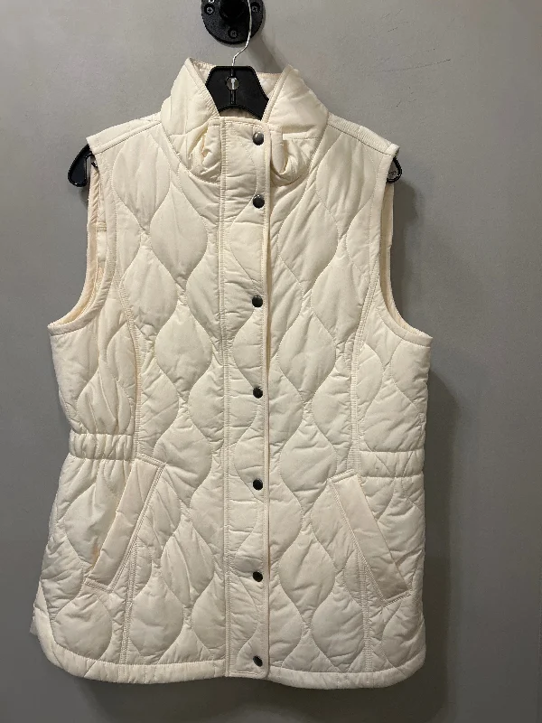 Vest Puffer & Quilted By Talbots In Cream, Size: M Youthful Men's Anime