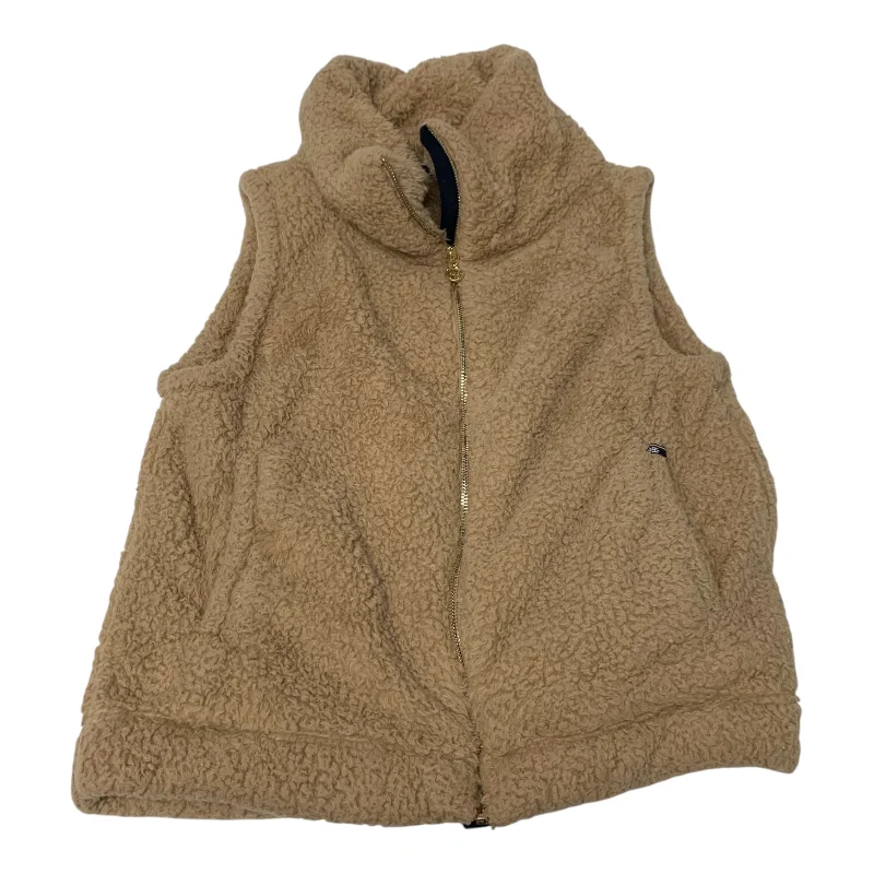 Vest Faux Fur & Sherpa By Tommy Hilfiger In Tan, Size: M Business