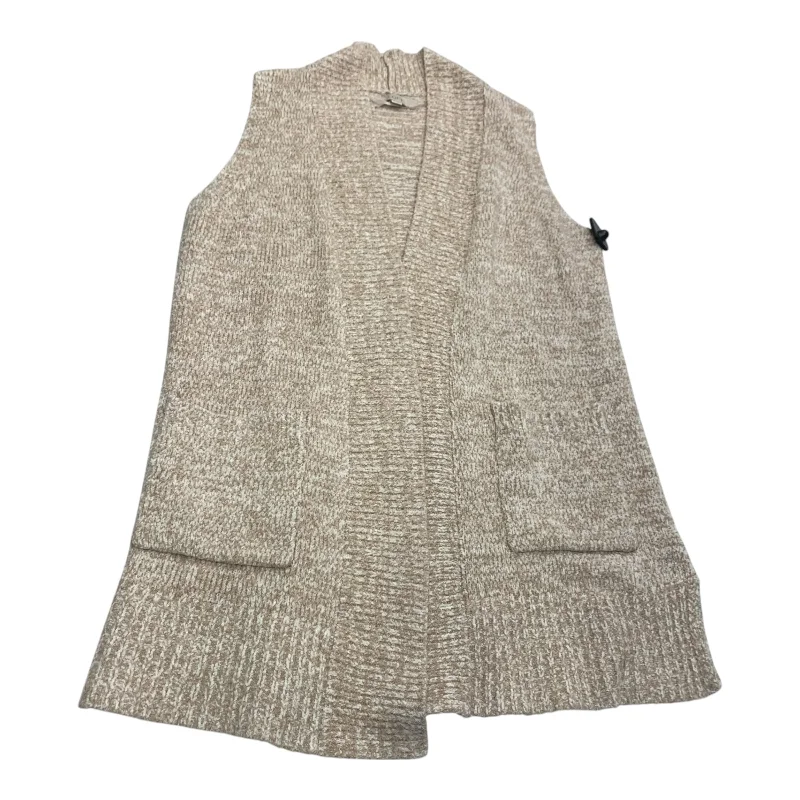 Vest Sweater By Loft In Beige, Size: M Luxurious Men's High