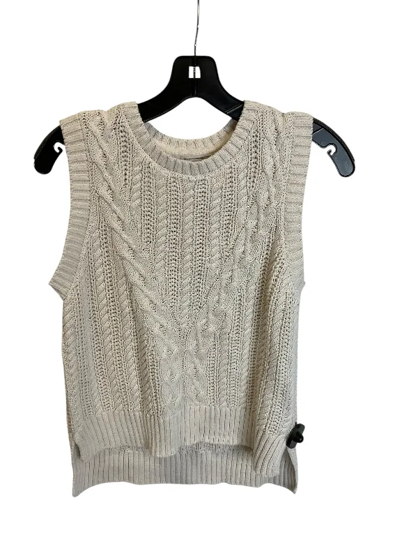 Vest Sweater By Rachel Zoe In Cream, Size: M Hip Men's Retro