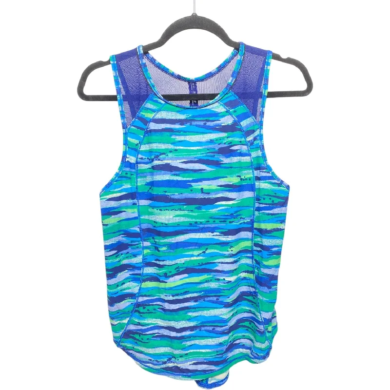 Athletic Tank Top By Lululemon In Blue & Green, Size: S Stylish Men's Neon