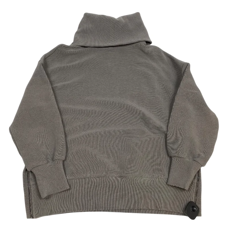 Athletic Sweatshirt Collar By Varley In Grey, Size: Xs Casual Men's Japanese 