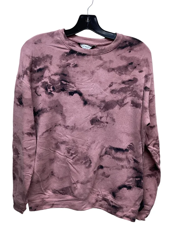 Sweatshirt Crewneck By Athleta In Tie Dye Print, Size: Xs Edgy Men's Punk