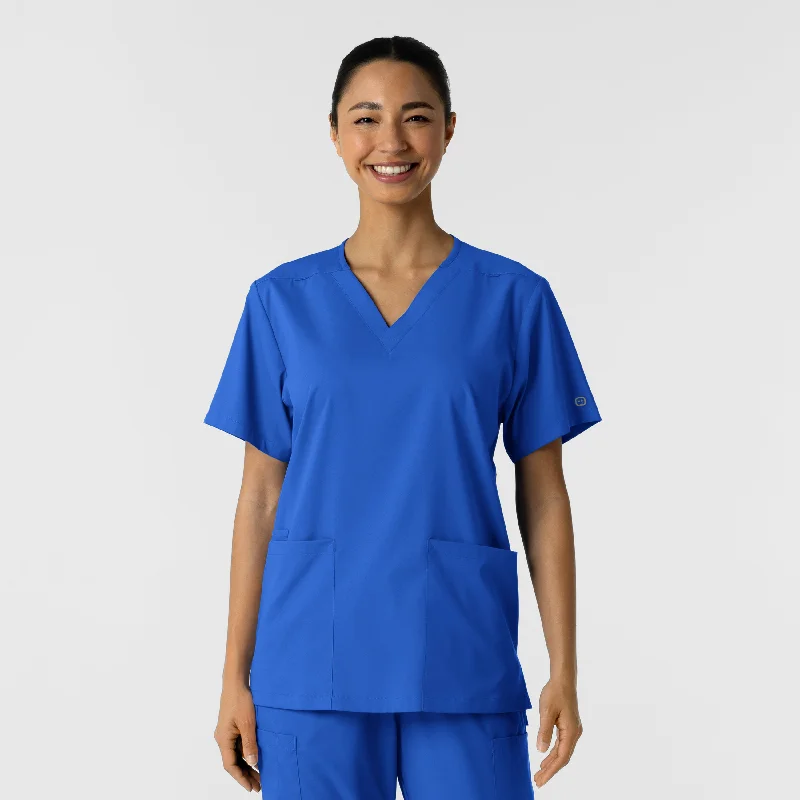 Boundless Unisex V-Neck Scrub Top - Royal Practical Men's Quick