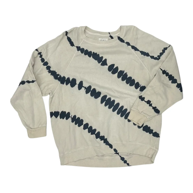 Sweatshirt Crewneck By Lou And Grey In Tan, Size:S Unique Men's Upcycled