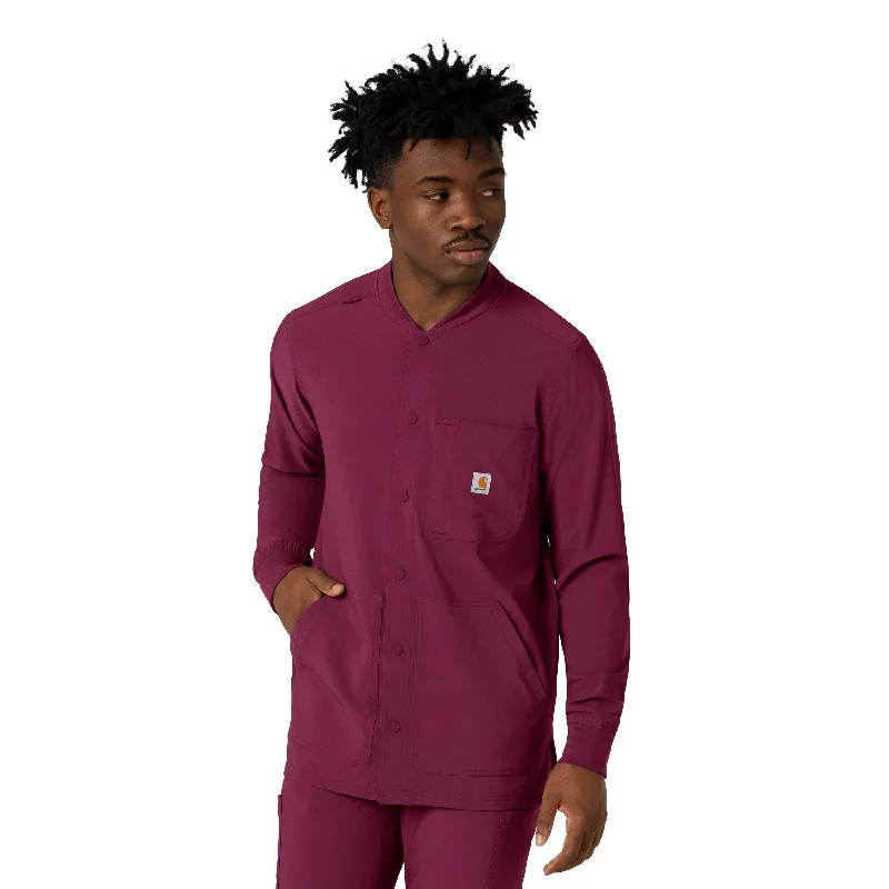 Carhartt Force Cross-Flex Men's Shirt Jacket - Wine Tough Men's Tactical
