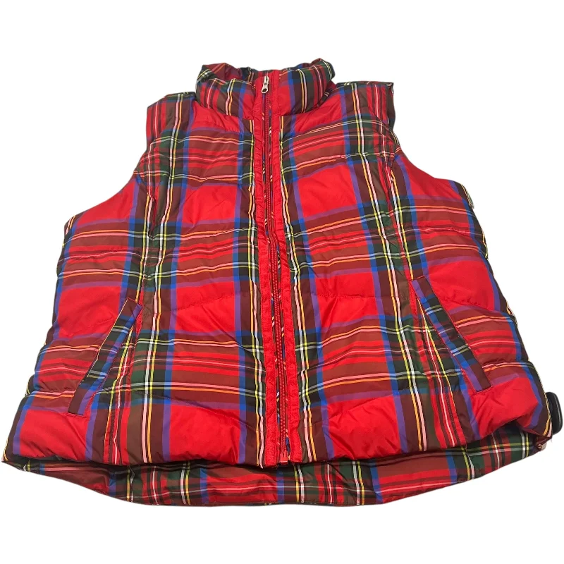 Vest Puffer & Quilted By Lands End In Red, Size: L Confident Men's High