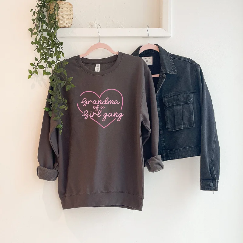 Grandma Of A Girl Gang Women's Charcoal Sweatshirt Traditional Men's Wool